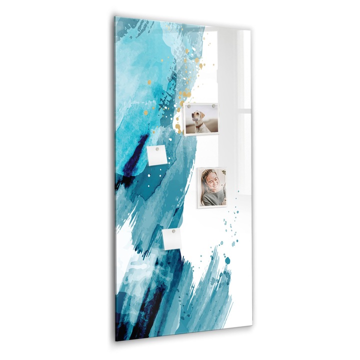 Tabla magnetica, Coloray, Pictura, Albastru, 60 x 120 cm, Magneti, Marker negru, 010640700080300088859