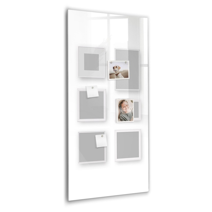 Tabla magnetica, Coloray, rame foto, Gri, 60 x 120 cm, Magneti, Marker negru, 010640700080300089039