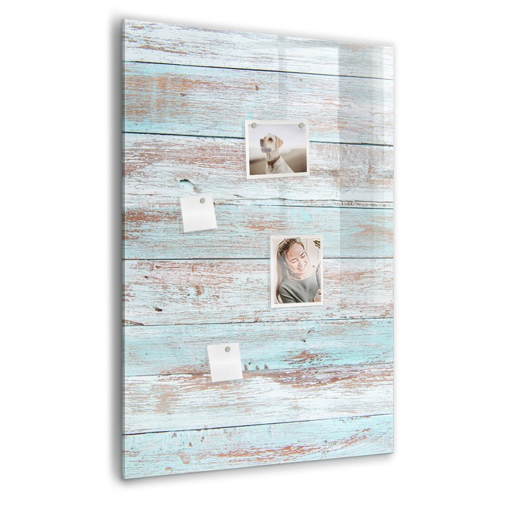 Tabla magnetica, Coloray, Panouri pastelate, Albastru, 70 x 100 cm, Magneti, Marker negru, 010640700080300089023