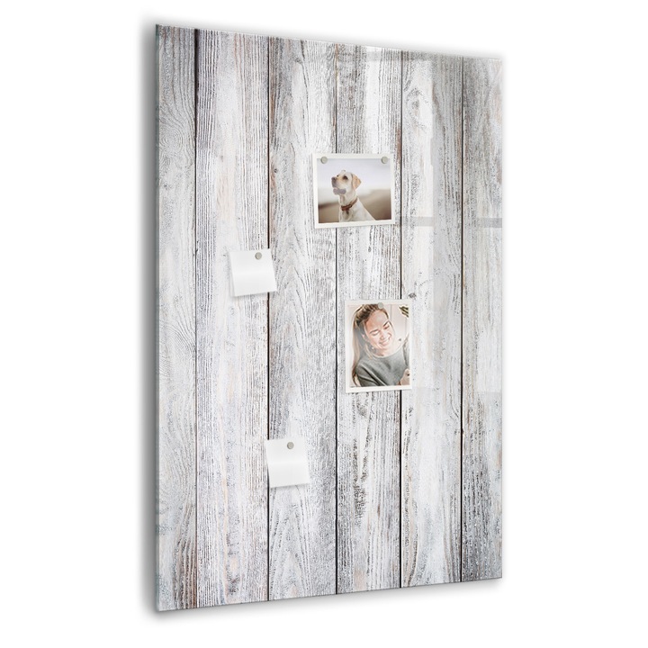 Tabla magnetica, Coloray, Lemn pictat, Gri, 70 x 100 cm, Magneti, Marker negru, 010640700080300088935