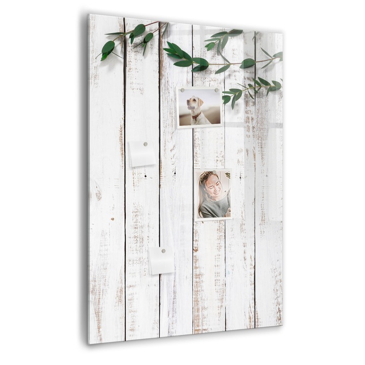 Tabla magnetica, Coloray, Panouri din lemn, Alb, 70 x 100 cm, Magneti, Marker negru, 010640700080300088917