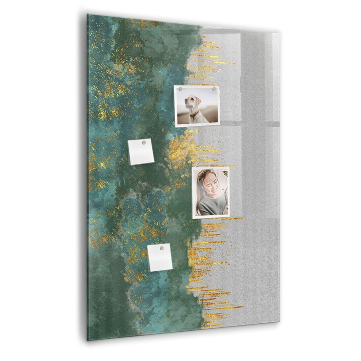 Tabla magnetica, Coloray, Model decorativ, Multicolor, 70 x 100 cm, Magneti, Marker negru, 010640700080300088829