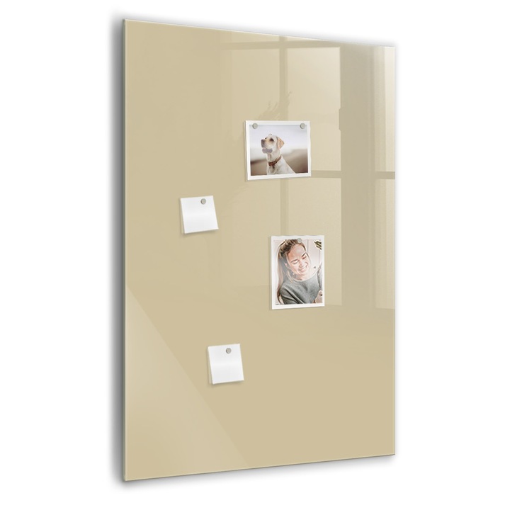 Tabla magnetica, Coloray, Nuante de bej, 70 x 100 cm, Magneti, Marker negru, 010640700080300260256