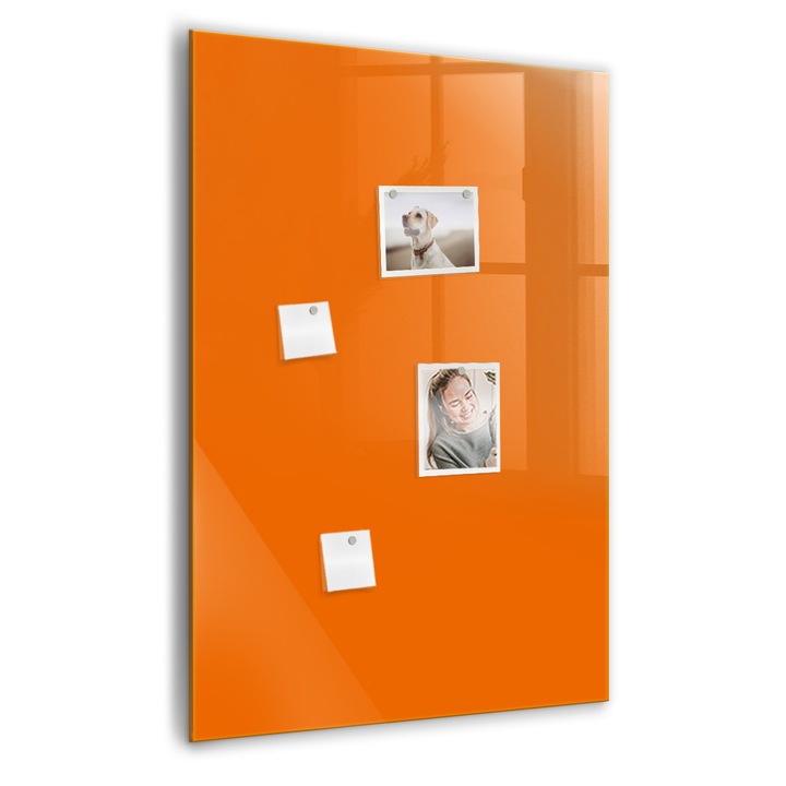 Tabla magnetica, Coloray, Portocaliu, 70 x 100 cm, Magneti, Marker negru, 010640700080300260259