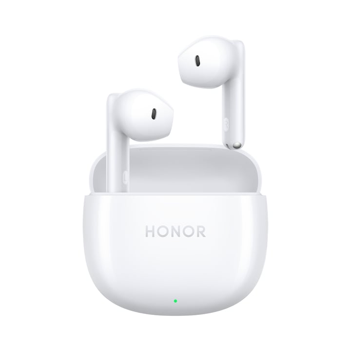 Honor Earbuds X6 White, Peter-T09, Bluetooth Finding, Fearless of Losing, AI Noise Reduction Clear Call, 40-Hours long battery life, Bluetooth 5.3, USB-C 6936520838097