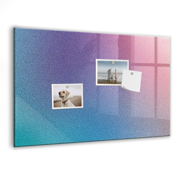 Tabla magnetica, Coloray, Model de gradient, Multicolor, 60x40 cm, Marker alb, Magneti, 010640700010400088401