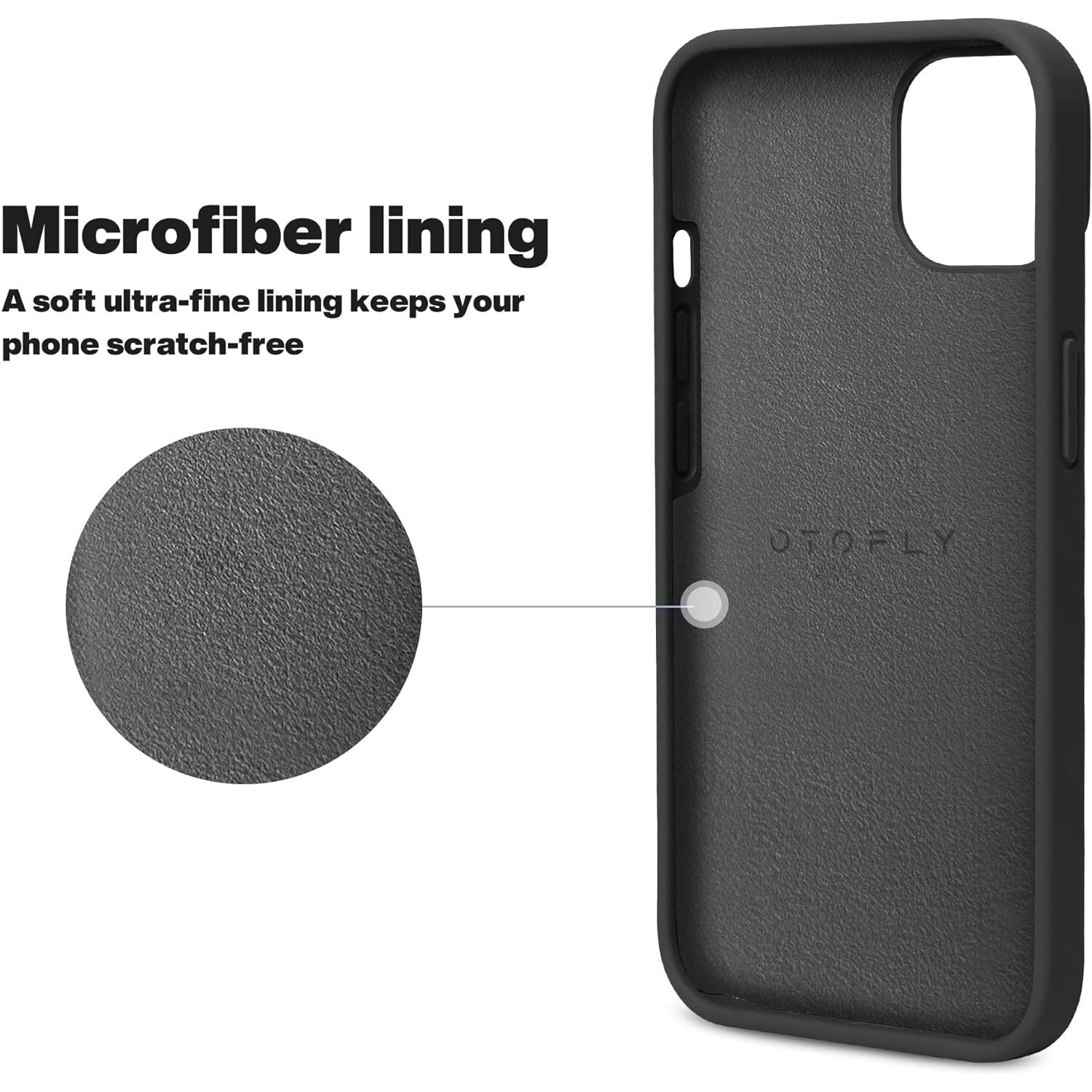 Husa Protectie +QUAL, Compatibila iPhone 14, Silicon, Microfibra in Interior, Ultra Slim, Margini Ridicate pentru Protectia Ecranului si a Camerelor, Negru