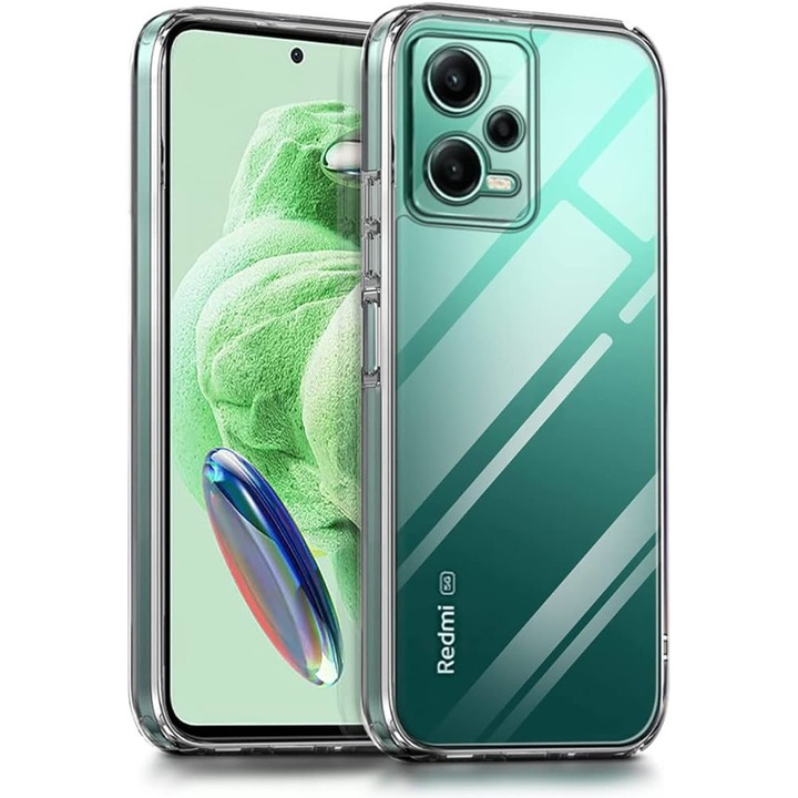 Калъф за Xiaomi Redmi Note 12 5G / Poco X5, Прозрачен силикон, Ultra Slim, BzStore
