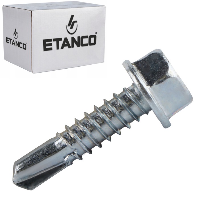 Set 500 Suruburi autoforante pentru metal 6 mm, 6, 3x25 mm, ZINCAT, Etanco GT6