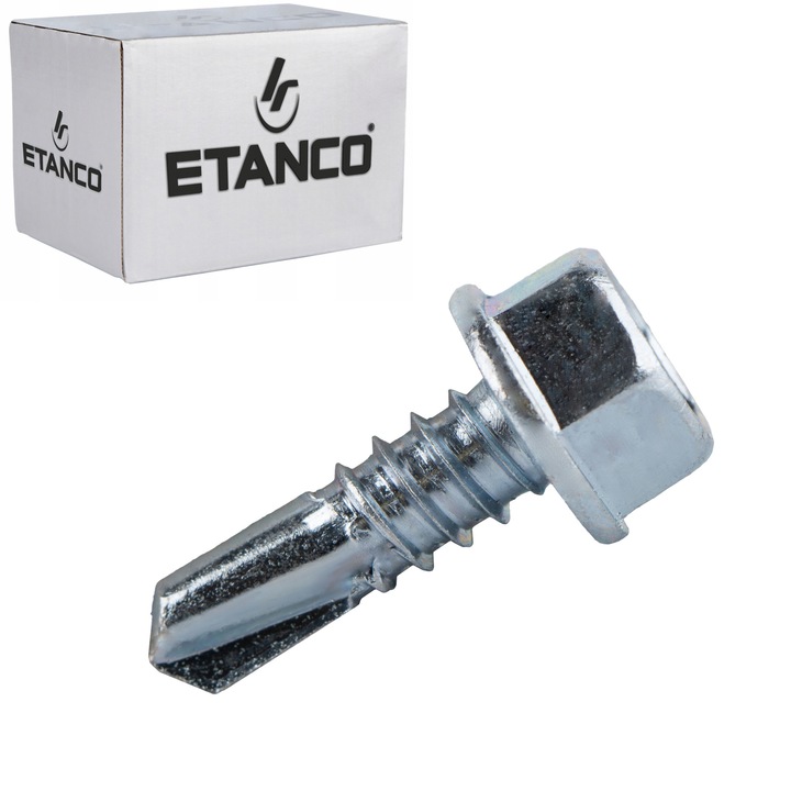 Set 500 Suruburi autoforante pentru metal 6 mm, 6, 3x19 mm, ZINCAT, Etanco GT6