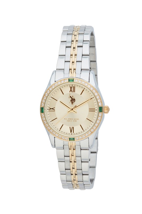 U.S. Polo Assn., Ceas cu bratara din otel inoxidabil, Argintiu