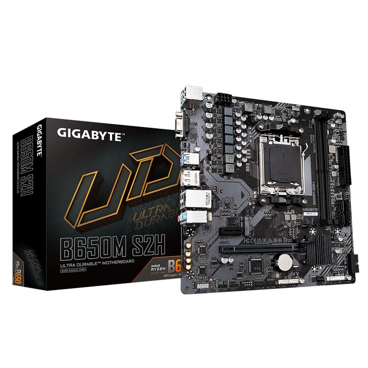 Дънна платка GIGABYTE B650M S2H, Socket AM5