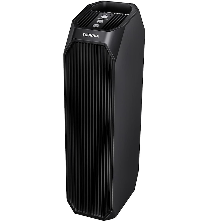 Въздухопречиствател Toshiba CAF-Z45FR, 228 m³, HEPA филтър, 32 dB, 3 нива, UV светлина, Черен