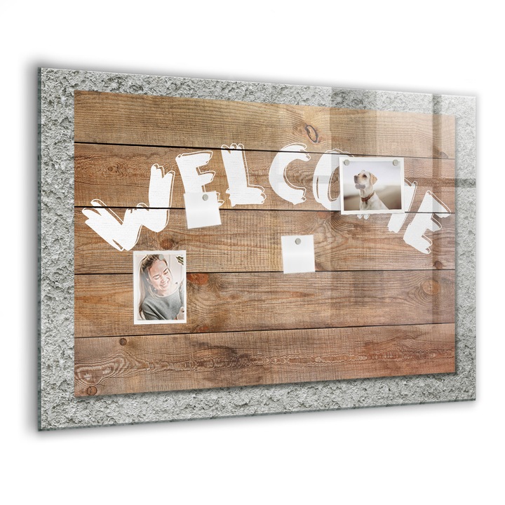 Tabla magnetica, Coloray, Tabla de bun venit, Multicolor, 100x70 cm, Marker alb, Magneti, 010640700030400088244