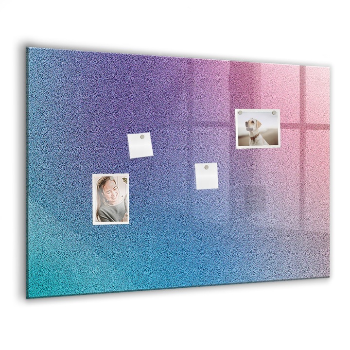 Tabla magnetica, Coloray, Model de gradient, Multicolor, 100x70 cm, Marker alb, Magneti, 010640700030400088401