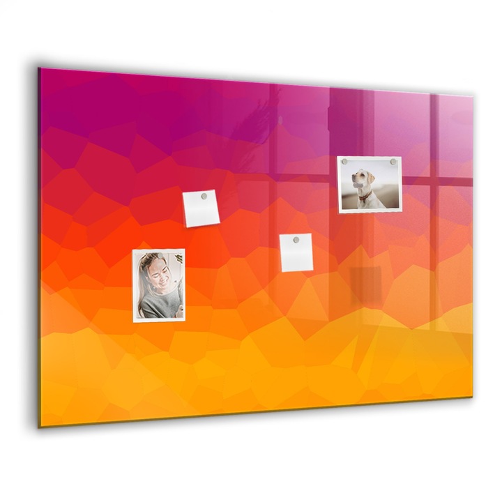 Tabla magnetica, Coloray, rasarit, Multicolor, 100x70 cm, Marker alb, Magneti, 010640700030400088522