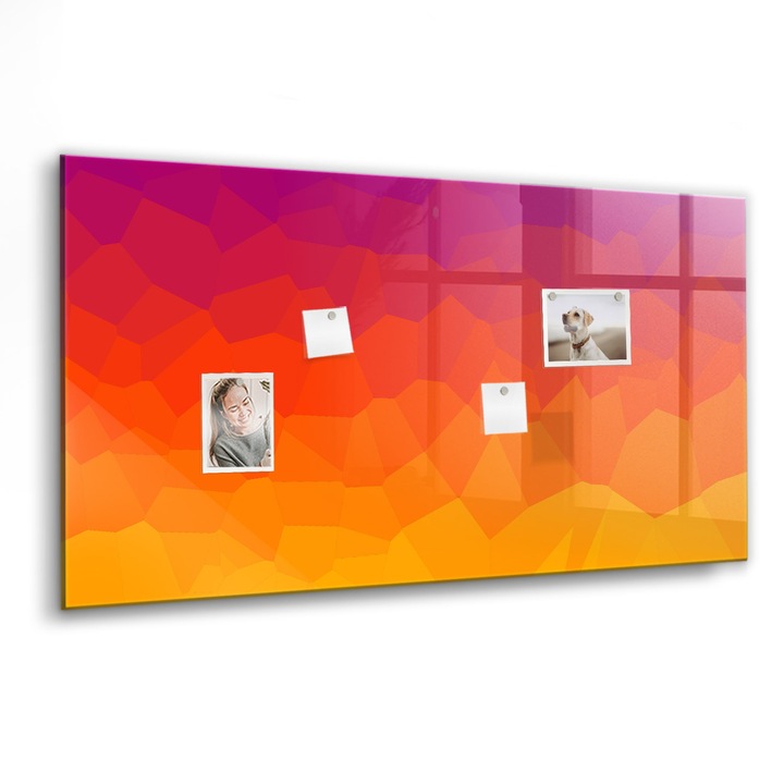 Tabla magnetica, Coloray, rasarit, Multicolor, 120x60 cm, Marker alb, Magneti, 010640700040400088522