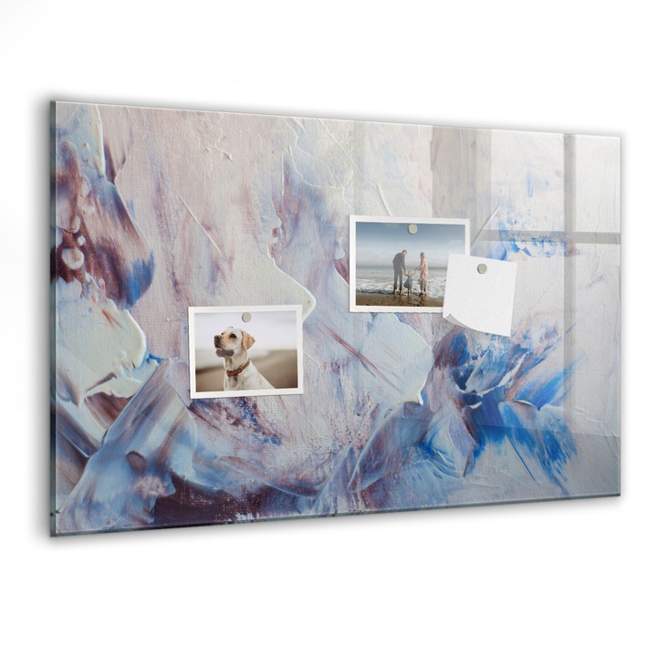 Tabla magnetica, Coloray, Miscari perii, Alb, 60 x 40 cm, Magneti, Marker negru, 010640700010300077309