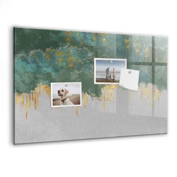 Tabla magnetica, Coloray, Model decorativ, Multicolor, 60 x 40 cm, Magneti, Marker negru, 010640700010300088318