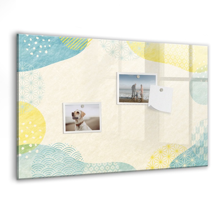 Tabla magnetica, Coloray, Cadru cu modele, Multicolor, 60 x 40 cm, Magneti, Marker negru, 010640700010300088253