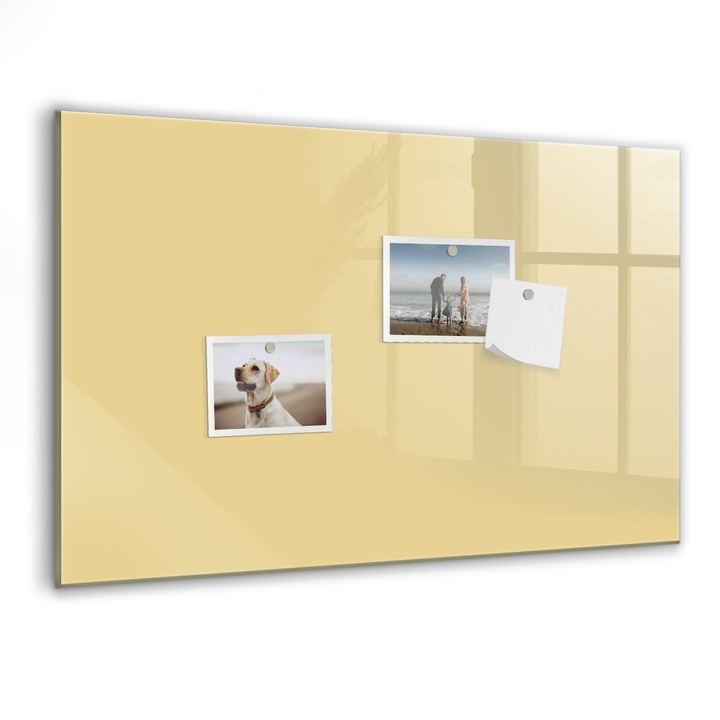 Tabla magnetica, Coloray, Buttercream, 60 x 40 cm, Magneti, Marker negru, 010640700010300260257