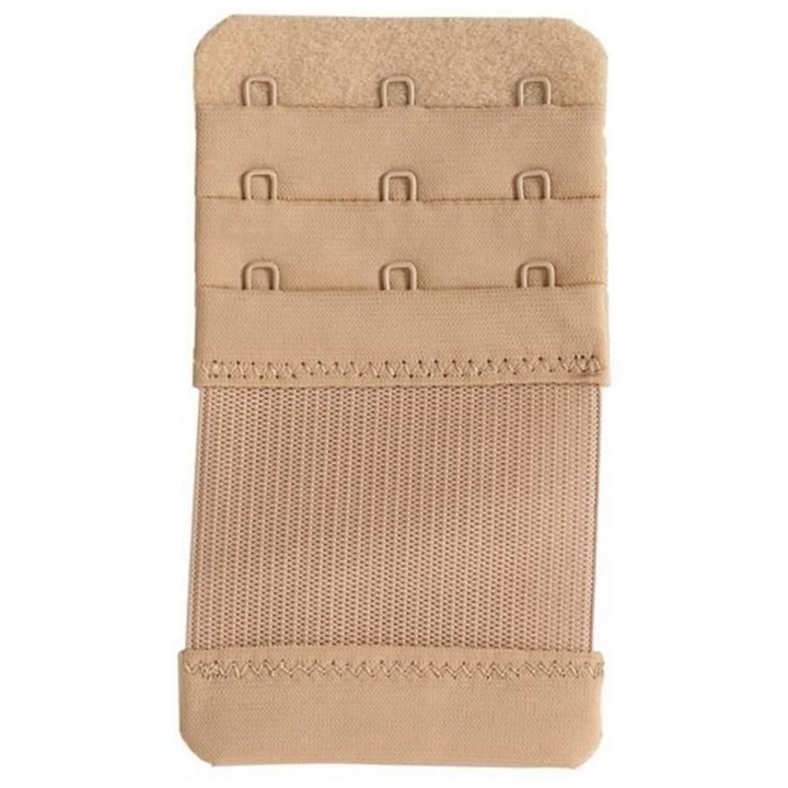 Extensie elastica pentru sutien, latime 4 cm, lungime 10 cm, 3 prinderi, nude, Dactylion®