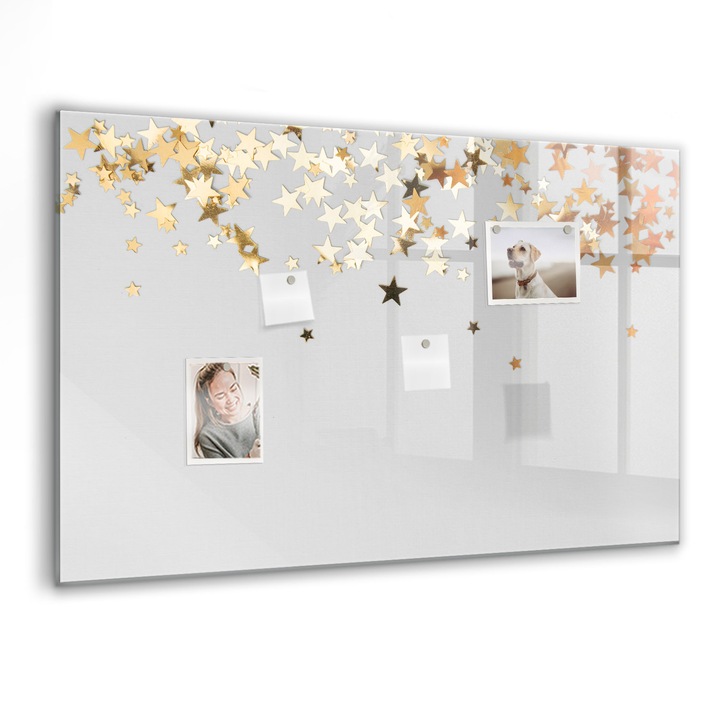 Tabla magnetica, Coloray, Stele, Gri, 90 x 60 cm, Magneti, Marker negru, 010640700060300088526