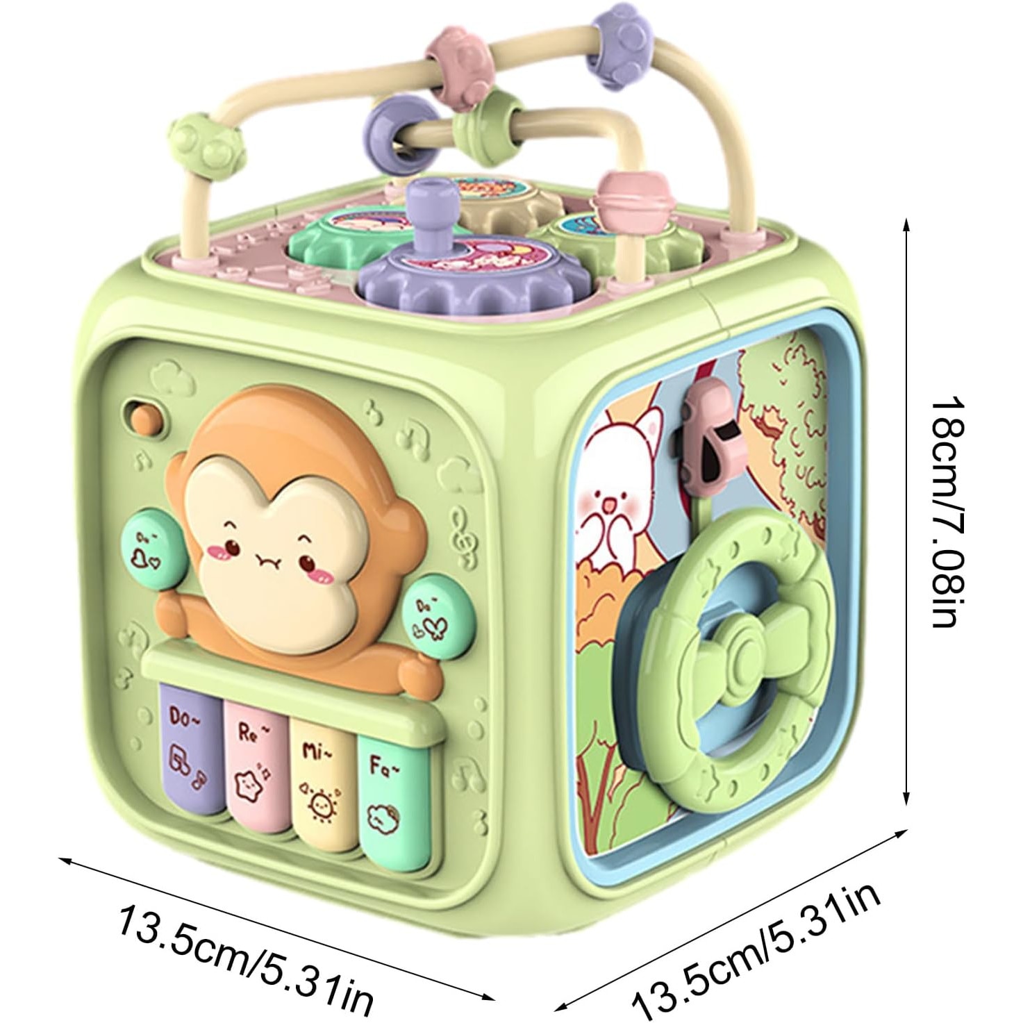 Toba muzicala hexagonala, jucarie interactiva si educativa, in forma de ...