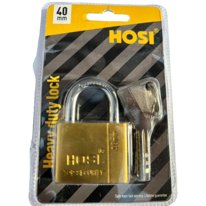 Катинар HOSI, 40MM, Heavy duty lock, златист