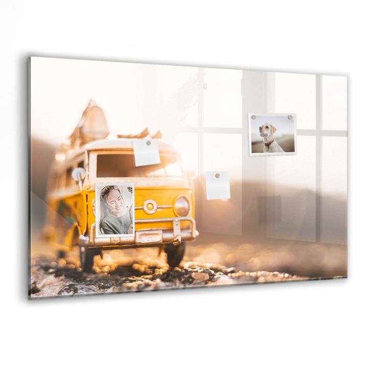 Tabla magnetica, Coloray, Sarbatori automate, Galben, 90 x 60 cm, Magneti, Marker negru, 010640700060300088427