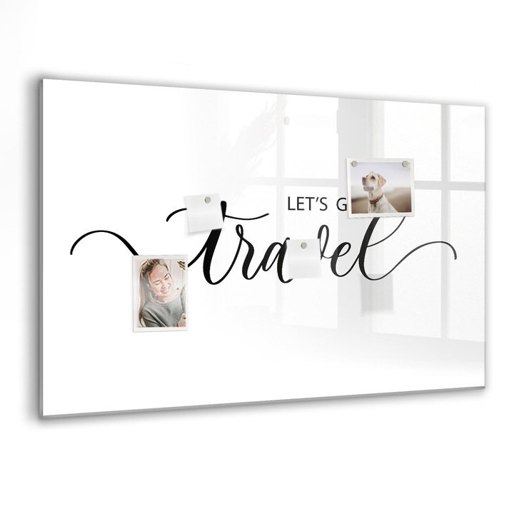 Tabla magnetica, Coloray, Calatorie, Multicolor, 90 x 60 cm, Magneti, Marker negru, 010640700060300088412