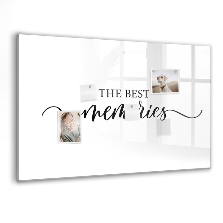 Tabla magnetica, Coloray, Amintiri de inscriptie, Multicolor, 90 x 60 cm, Magneti, Marker negru, 010640700060300088376