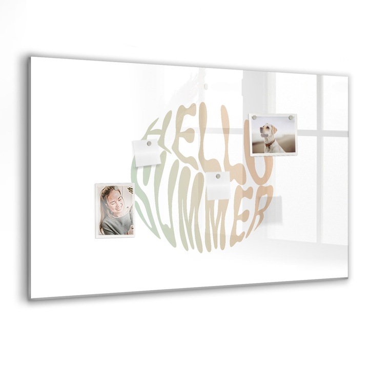 Tabla magnetica, Coloray, buna vara, Multicolor, 90 x 60 cm, Magneti, Marker negru, 010640700060300088340