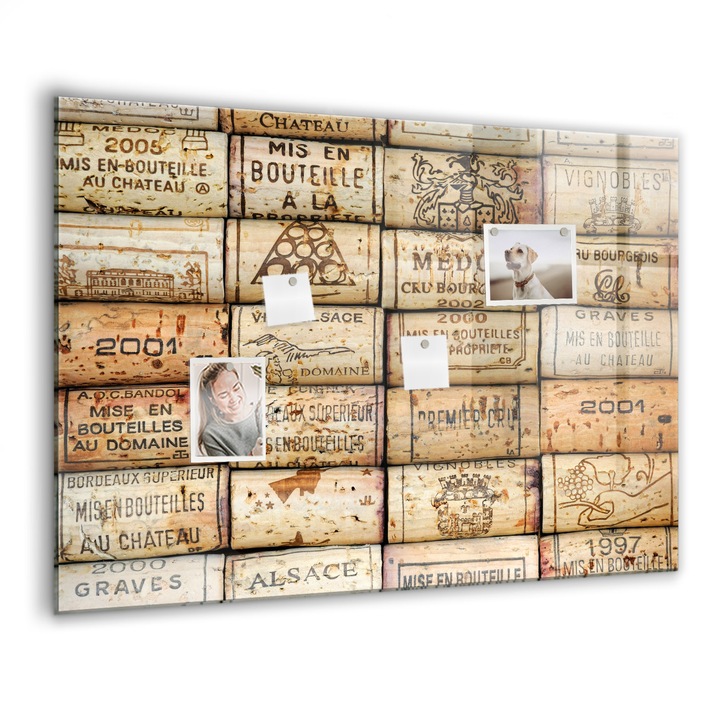 Mágneses tábla, Coloray, Bordugók, Barna, 100x70 cm, Fekete marker, 00088477