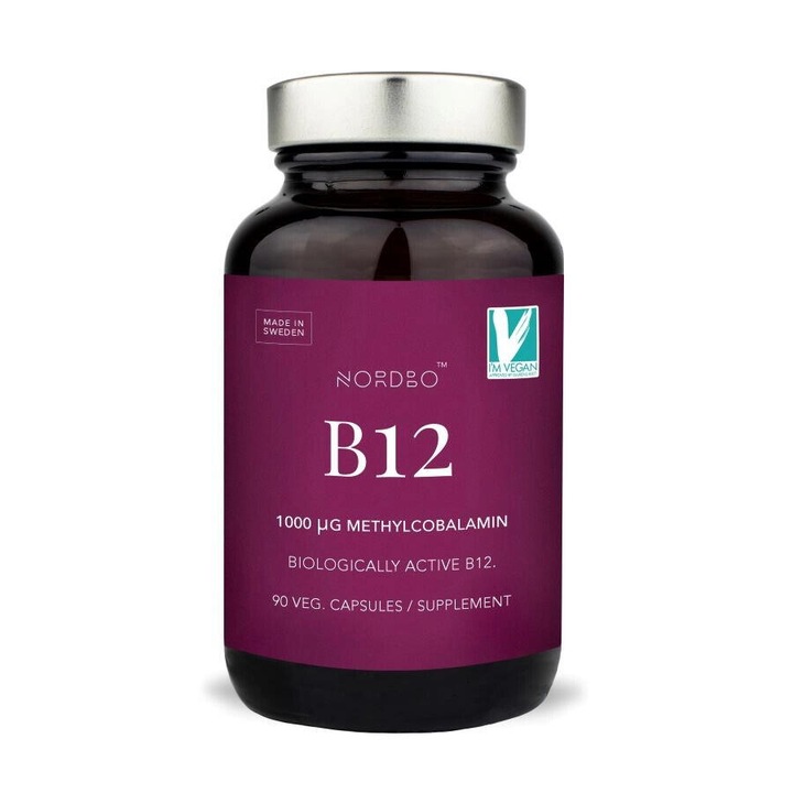 Vitamina B12 (Metilcobalamina) Vegana 90cps NORDBO