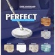 Mop Rotativ Dreamramp, Auto-Spalare, 2 Rezerve, Curata Plinte & Colturi, Compartimente Apa Curata & Murdara, Robinet de Scurgere