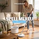 Mop Rotativ Dreamramp, Auto-Spalare, 2 Rezerve, Curata Plinte & Colturi, Compartimente Apa Curata & Murdara, Robinet de Scurgere