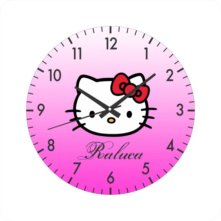 Стенен часовник Hello Kitty, безшумен, 30 см