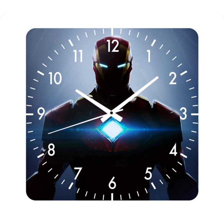 Стенен часовник Ironman, безшумен, 48x48 см