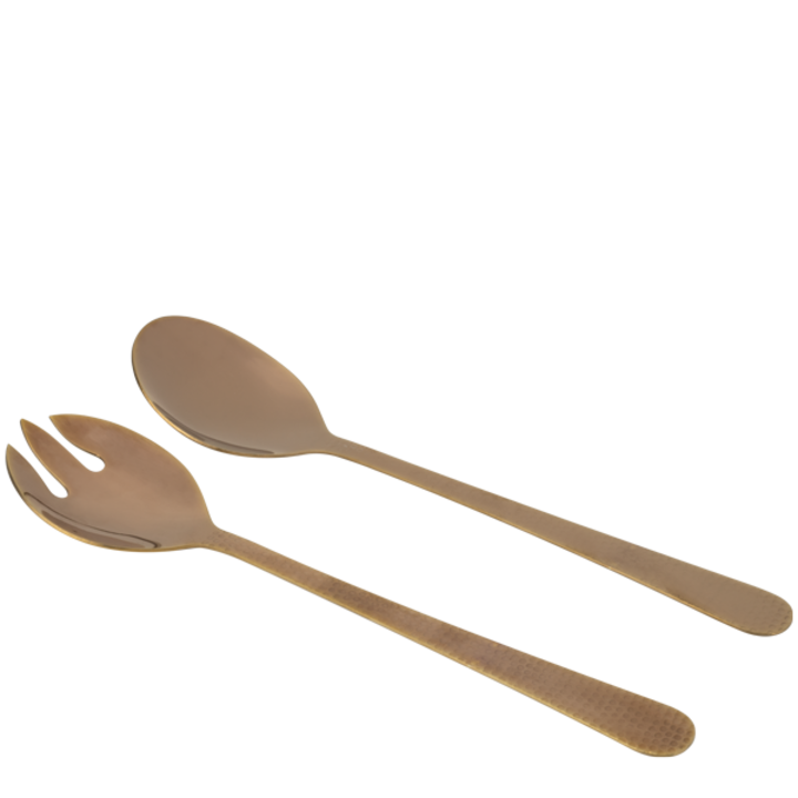 Комплект Horecano, Прибори за салата, 2 части, златист