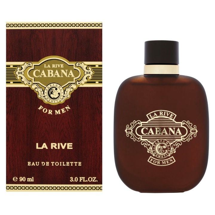 La Rive CABANA Woda, apa de toaleta, 90ml, scortisoara, eucalipt, vanilie, multicolor