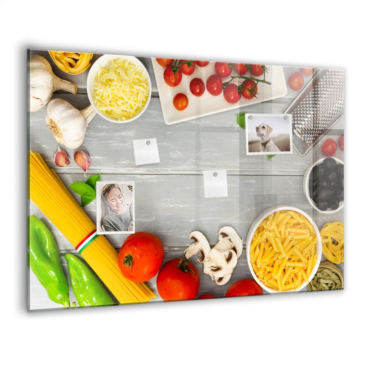 Mágneses tábla, Coloray, Hozzávalók, Többszínű, 100x70 cm, Fekete marker, 00260199