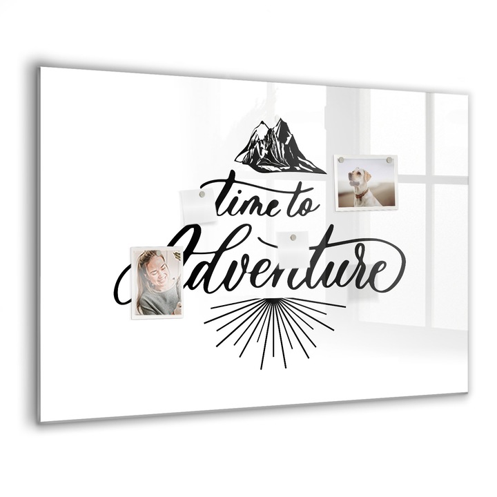 Mágneses tábla, Coloray, Kaland, Fehér, 100x70 cm, Fekete marker, 00275324