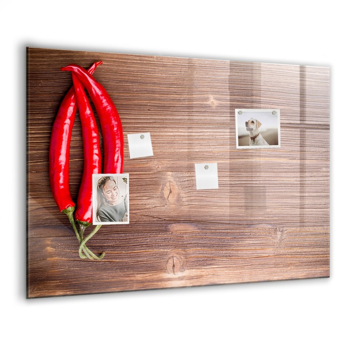 Mágneses tábla, Coloray, Paprika, Többszínű, 100x70 cm, Fekete marker, 00027337