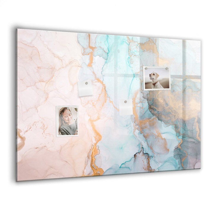 Mágneses tábla, Coloray, Absztrakt kép, Többszínű, 100x70 cm, Fekete marker, 00088551