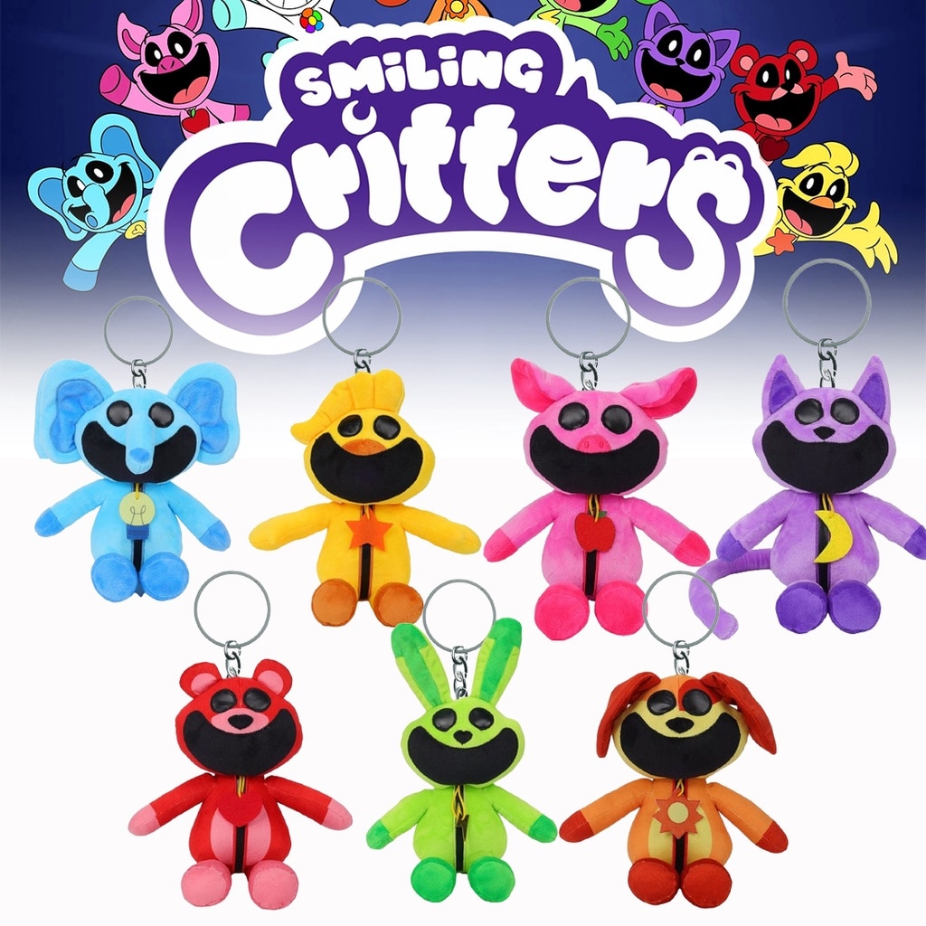 Комплект от 8 плюшени играчки The Smiling Critters с кукички, герой от Cat  Nap, 20 cm - eMAG.bg