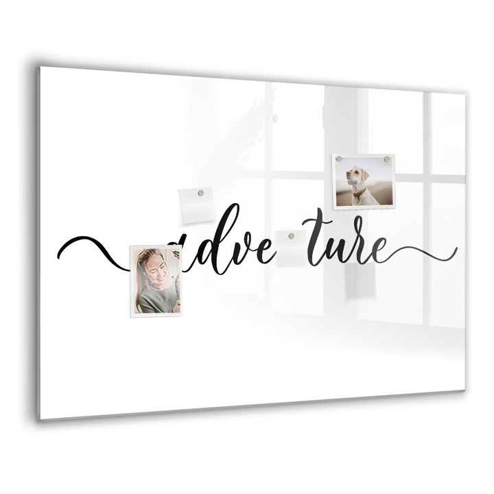 Mágneses tábla, Coloray, Kaland felirat, Többszínű, 100x70 cm, Fekete marker, 00088456