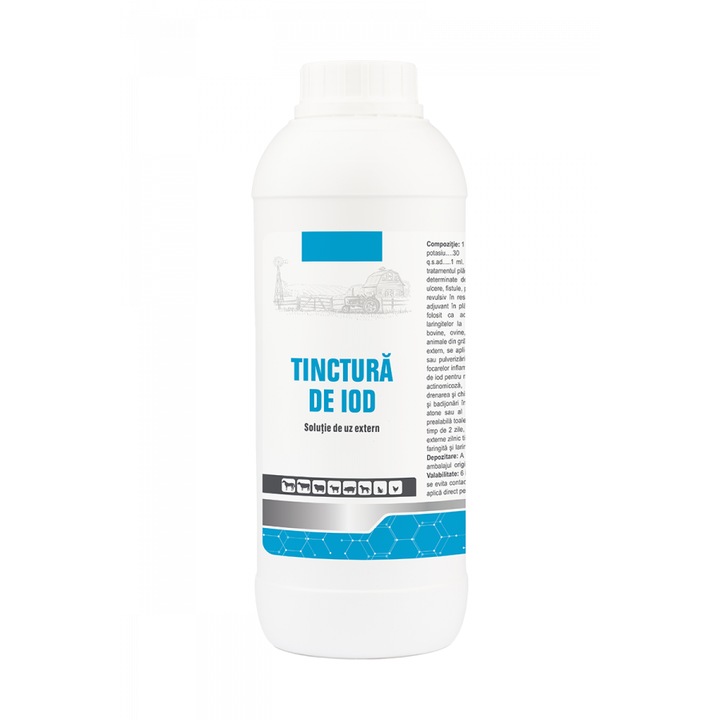 Solutie externa de uz veterinar TINCTURA DE IOD, 100 ml