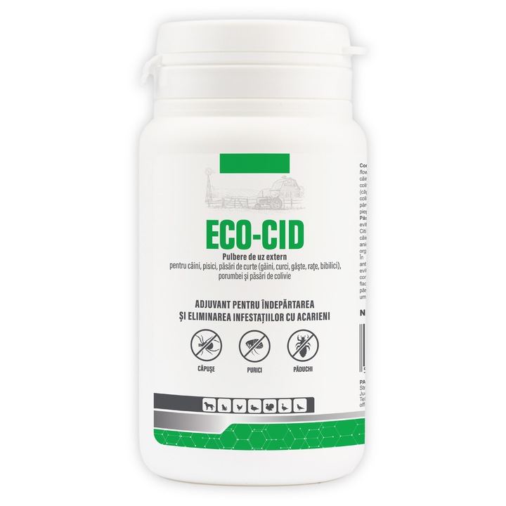 Pulbere uz extern pentru pasari ECO CID, 100 gr