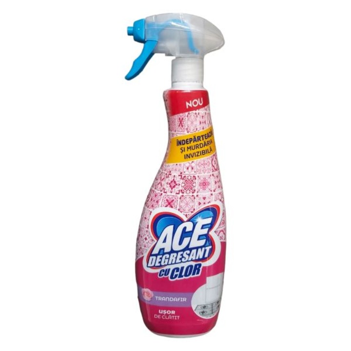 Zsírtalanító konyhai klórral Ace spray 650ml